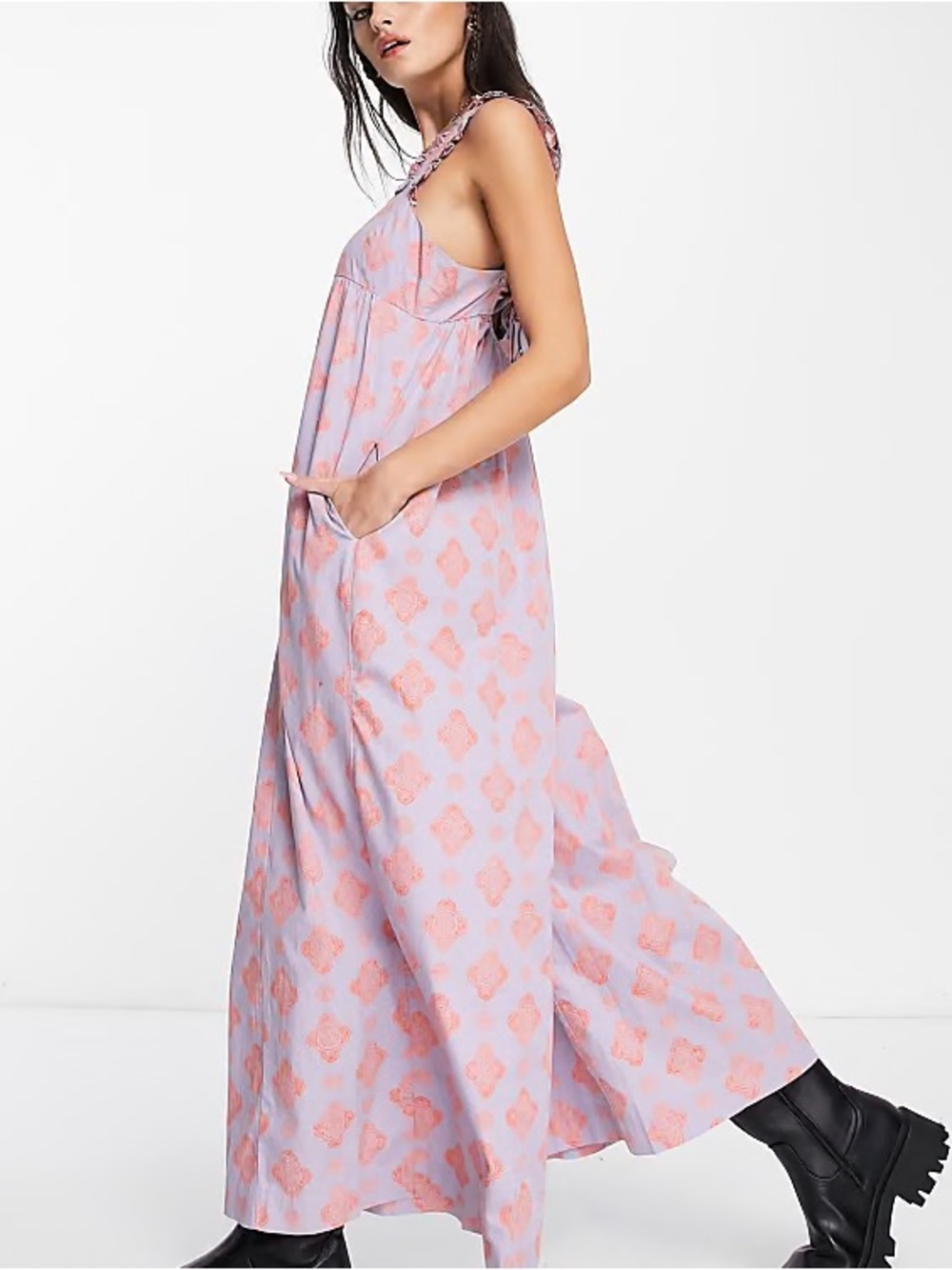 Free People Katya Printed Jumpsuit Romper Medium